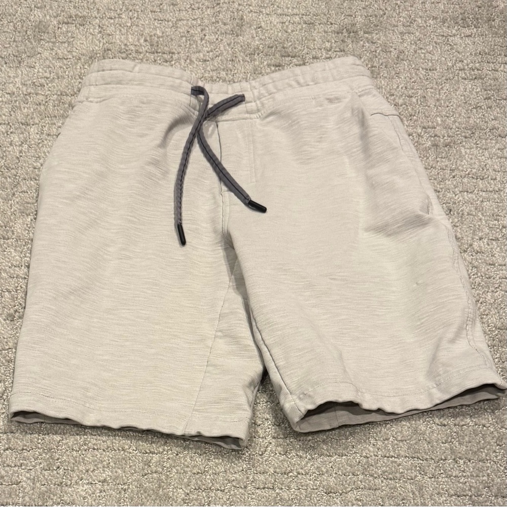 lululemon athletica Light Gray Athletic Shorts with Dark Gray Drawstring
